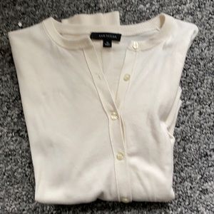Ann Taylor cream colored cardigan sweater